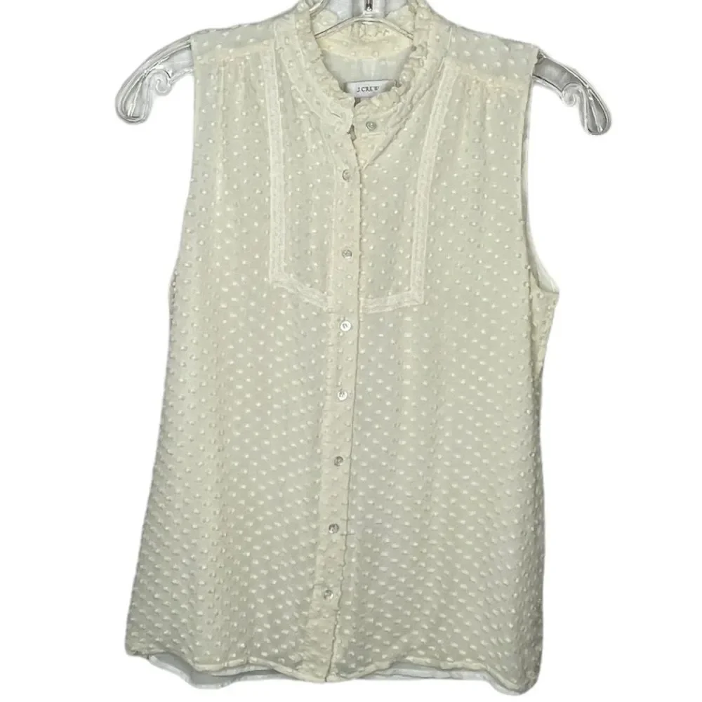 J. Crew Silk Blend Sleeveless‎ Top